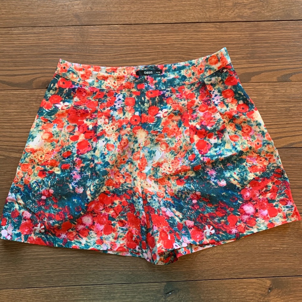 Floral Chiffon Shorts